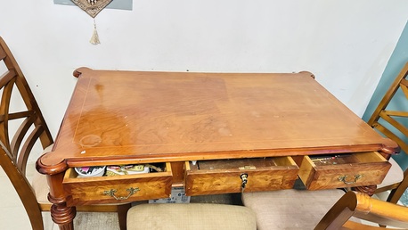 Al Thuqbah, Furniture, SAR 450,  Solid Wood, Beautifully Crafted Dining Table With 4 Matching Chairs