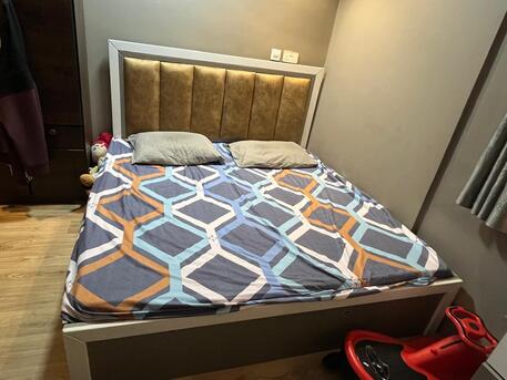 Al Olaya, Furniture, SAR 1240,  Bed/Cot For Sale (Double & Single Cots) With Side Tables, Dining Table