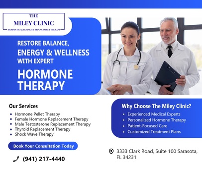 Miami, Health, Miley Clinic &ndash; Hormone Optimization & Shock Wave Therapy In Sarasota
