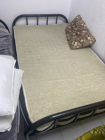 Dammam, Furniture, SAR 100,  Steel Bed With Mattress With Pillow