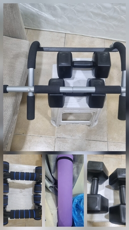 Manama, Health & Beauty Items, BHD 15,  Combo Sale Of Dumb Bells, Push Up & Pull Up Bar And Yoga Mat