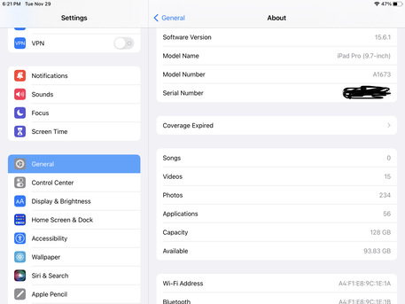 Riyadh, Tablet Computers, SAR 950,  Ipad Pro 9.7 Like New