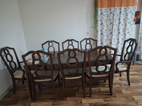 Al Sulaymaniyyah, Furniture, SAR 500,  Dining Table Set With 8 Chairs & Dressing Table
