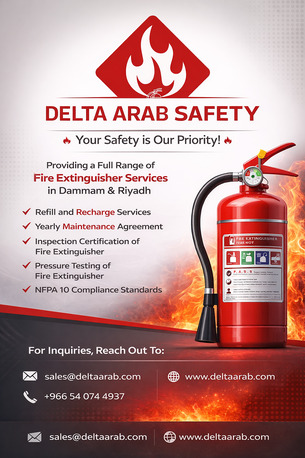 Dammam, Technical, Refilling And Maintenance Of Fire Extinguisher Services In Dammam