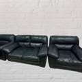 SAR 500,  ‼️ LAST CHANCE FINAL SALE - ONLY FOR FEW HOURS - LIKE NEW 4-SEATER BLACK LEATHER SOFA ‼️