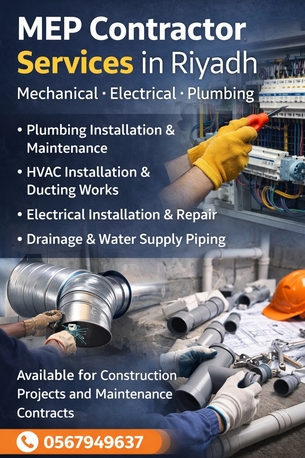 Riyadh, Technical, MEP Maintenance Services In Riyadh | Plumbing AC Electrical