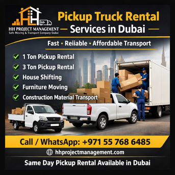 Dubai, Labor/Moving, Pickup Truck Rental Dubai