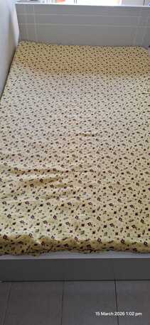 Muharraq, Furniture, BHD 60,  2 X White Beds For Sale With Mattresses, New Condition