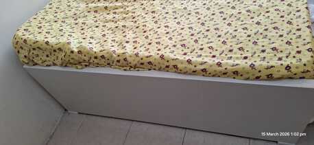 Muharraq, Furniture, BHD 60,  2 X White Beds For Sale With Mattresses, New Condition
