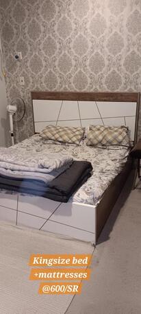 Al Khobar Al Shamalia, Furniture, SAR 600,  Bed With Mattress For Sale