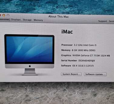 Manama, Electronics, BHD 119,  APPLE IMAC Core I5 27" QHD Display All In One PC 8GB RAM 128GB SSD+1TB HDD NVidia Graphics