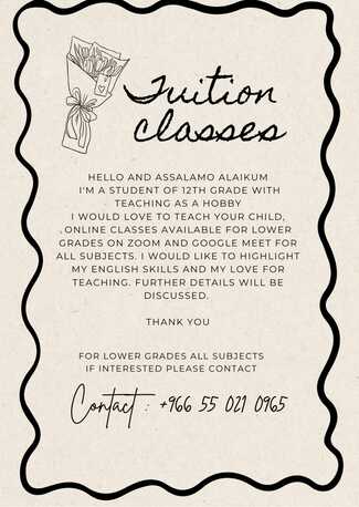 Riyadh, Job Seekers, Online Tuition