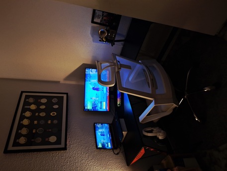 Dammam, Furniture, SAR 250,  Used L-Shaped Gaming Desk &ndash; Good Condition