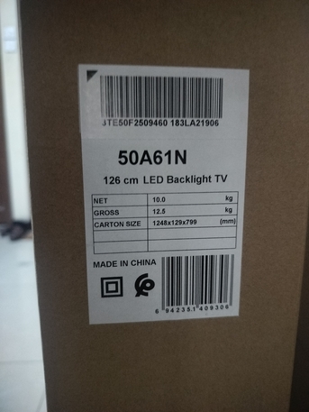 Riffa, Electronics, BHD 75,  Hisense 50 Inch 4k UHD Smart Led Tv With Orignal Remote Control With Table Stand