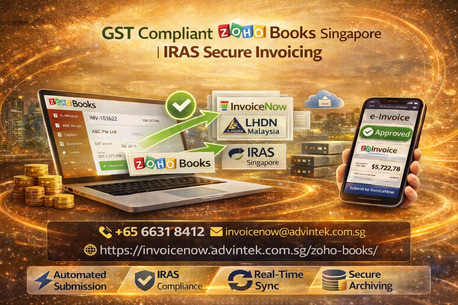 Singapore, Legal, GST Compliant Zoho Books Singapore | IRAS Secure Invoicing