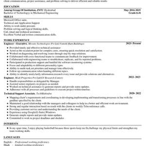 Executive|Technical Support Associate