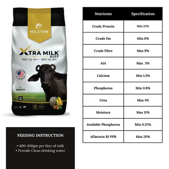 Punjab, Food, INR 2050,  Holstein - Xtra Milk Buff 50kg, Buffalo Feed Pellets For Higher Milk Yield