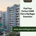 3 BR,  2450 Sq. Feet,  Find Your Perfect 3 BHK Flat In Raj Nagar Extension