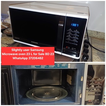 Riffa, Appliances, BHD 23,  ✅️ Samsung Microwave Oven 23 L For Sale In Good Condition With Delivery
