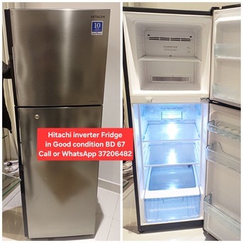 Riffa, Appliances, BHD 67,  ✅️ Hitachi Inverter Fridge For Sale In Good Condition With Delivery
