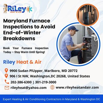 New York, Air Conditioning, Maryland Furnace Inspections To Avoid End-of-Winter Breakdowns