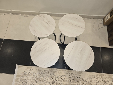 Khobar, Furniture, SAR 250,  Set Of 4 Side Tables - Off White