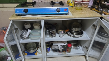 Khobar, Furniture, SAR 700,  Set Of Kitchen Cabinet 2 Pc - White Colour