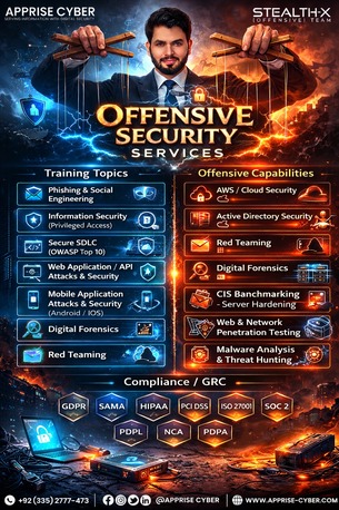 Dubai, Security, Offensive Cyber Security Services | Penetration Testing | Red Teaming