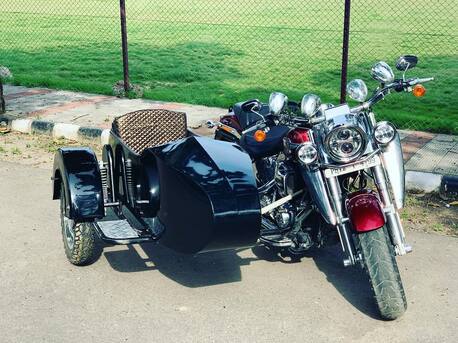Punjab, Automotive, Retro Royal Enfield Motorcycle With Elegant Sidecar Build