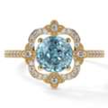 USD 2110,  Find Natural Aquamarine Diamond Women's Engagement Rings