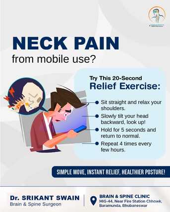 Bhubaneswar, Health, Neck Pain From Mobile Use | Best Neurosurgeon Doctor In Bhubaneswar | Dr Srikant Swain.