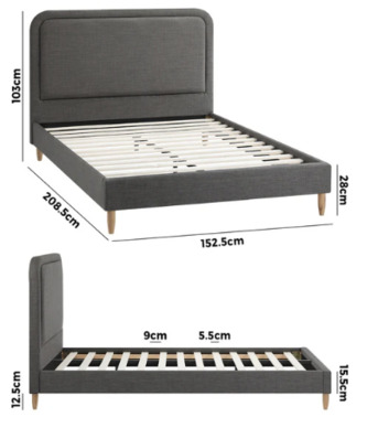 Melbourne, Furniture, AUD 299,  Queen Bed Frame &ndash; Comfortable And Stylish Bedroom Essential