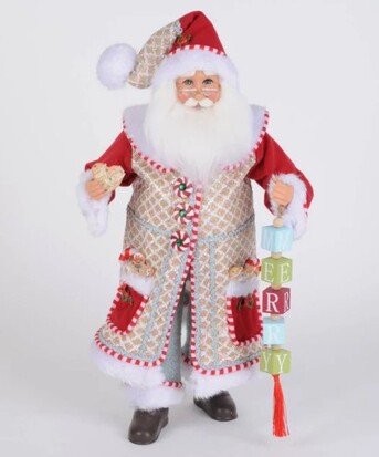 New York, Collectibles, USD 184,  Buy Karen Didion Santa Statues For Luxury Christmas Home Decor &ndash; A Coastal Christmas