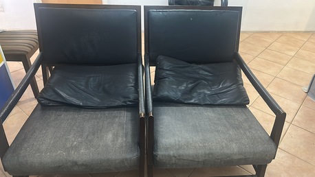 Al Sulaymaniyyah, Household Items, 2 Wooden Chairs With Leather Seats For Free