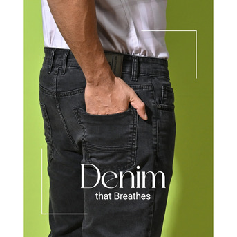Mumbai, Clothing & Accessories, INR 2335,  Breathable Black Denim Jeans For Men &ndash; Modern Comfort Fit