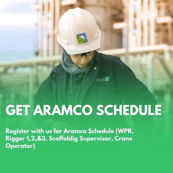 Jeddah, Job Seekers, Aramco Schedules And Approval (WPR, Riggers, Scaffolding, Crane Operator Etc.)