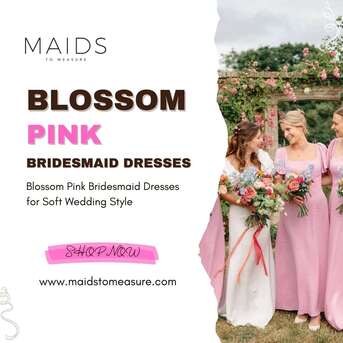 London, Clothing & Accessories, GBP 60,  Blossom Pink Bridesmaid Dresses For Soft Wedding Style | Maids To Measure UK