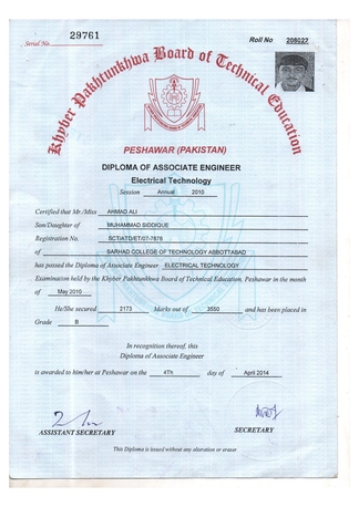 Karachi, Job Seekers, Electrical Foreman