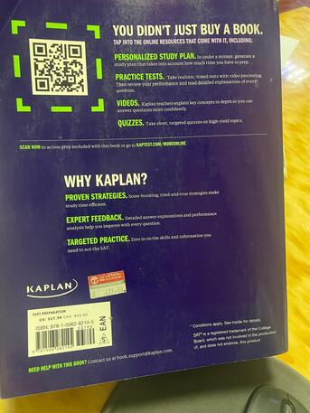 Al Shemaysi, Books, SAR 100,  SAT Prep Plus 2023 Book For Sale.