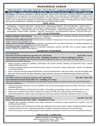 Riyadh, Job Seekers, Civil Engineer/Senior Site Engineer 5+ Year Experince Of NHC Project (Res