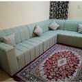 FREE Trendy Pista Green L Shape Sofa