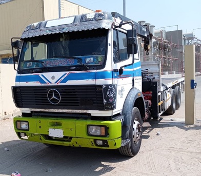Jeddah, Vehicles, Cars & Trucks , SAR 85000,  Mercedes,  1989,  Manual,  444444 KM,  BOOM TRUCK With 10 TON Crane