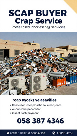 Al Kharj, Items Wanted, SCRAP METAL BUYERS RIYADH They Buy Scrap Items Scrap Trading Company Building Demolition