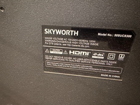 Jeddah, Electronics, SAR 800,  50 Inch Sky Worth Smart TV With Ikea Wooden Stand