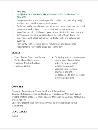 Riyadh, Job Seekers, Electrical Technician