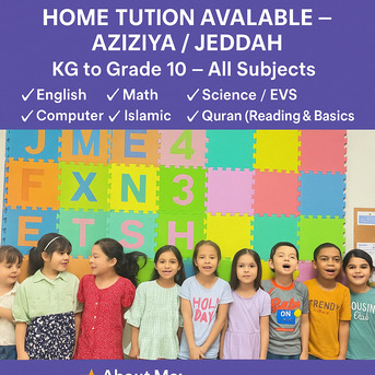 Jeddah, Daycare, Preschoolers + Tuition Work