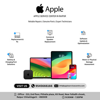 Mumbai, Appliance Repair, Reliable Apple Service Center In Raipur &ndash; Expert Repairs & Genuine Support