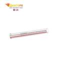 GBP 33,  Groen Z009752 Glass-Red & White Stripe Tube