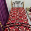 SAR 175,  Single Metal & Wood Cot Without Mattress - Excellent Condition For Sale