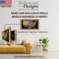 USD 359,  American Flag Gun Cabinets &ndash; Stylish Hidden Storage